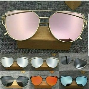 New KYLIE Cat Eye Mirrored Sunglasses